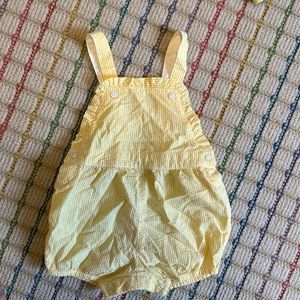 Petit Bateau yellow striped seersucker short all size 24 months NWOT